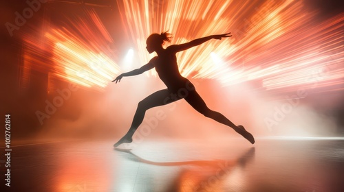 Captivating Dance Performance in Dramatic Lighting photo