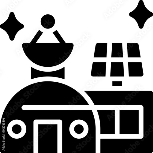 Fototapeta Naklejka Na Ścianę i Meble -  Space station icon