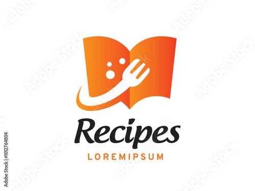 Cook book logo symbol or icon template