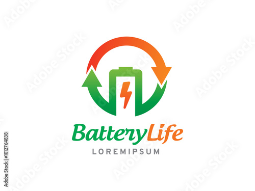 Battery Life logo symbol or icon template