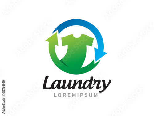 Laundry logo symbol or icon template photo