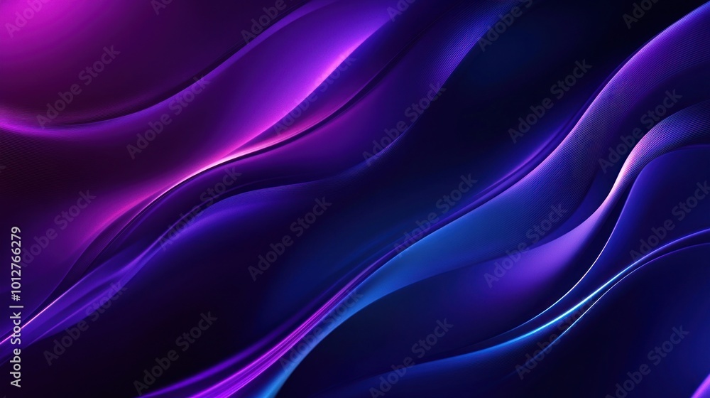 Fototapeta premium Abstract Purple and Blue Swirls