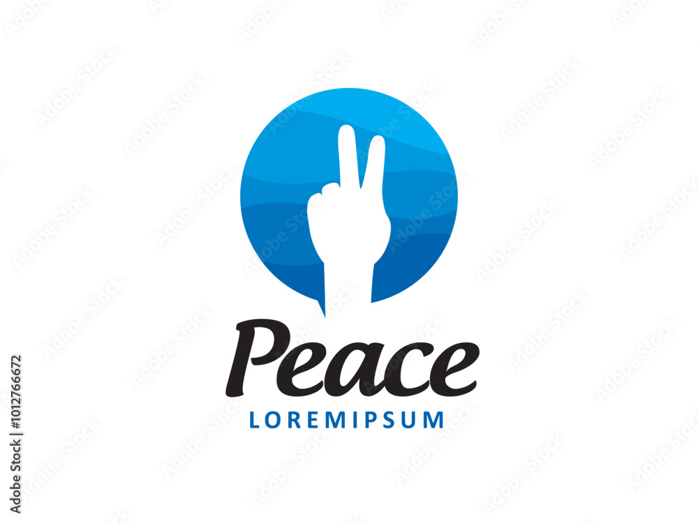 Peaceful Logo Template Design Vector, Emblem, Concept Design, Creative Symbol, Icon Peaceful Logo Template Design Vector, Emblem, Concept Design, Creative Symbol, Icon