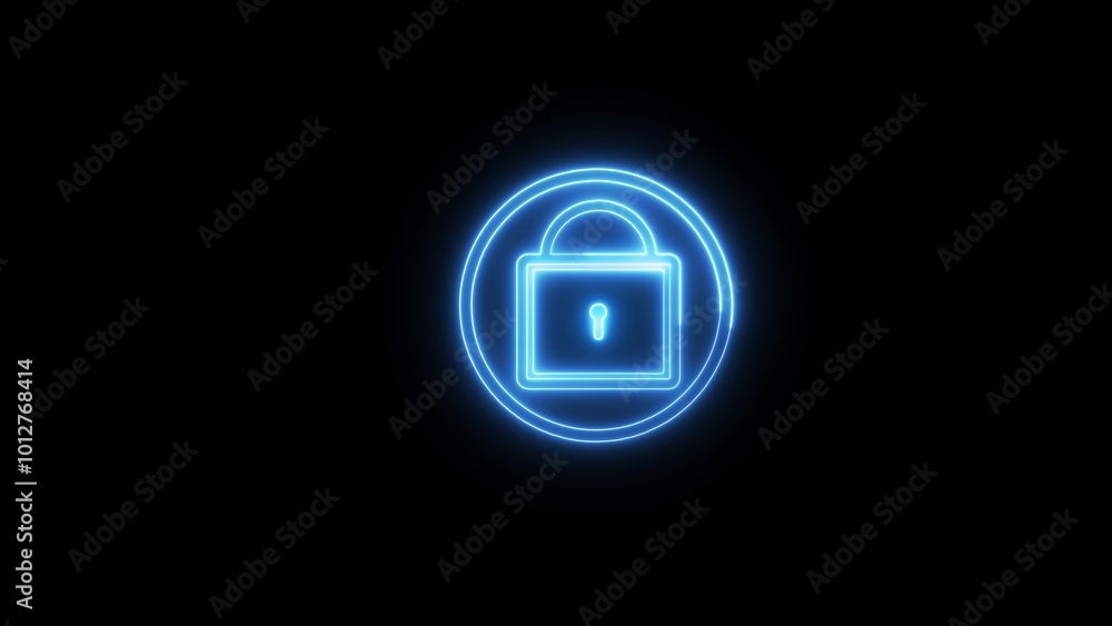 Lock icon. Outline pad lock icon on background. Vector illustration Lock icon. Outline pad lock icon on background. Vector illustration