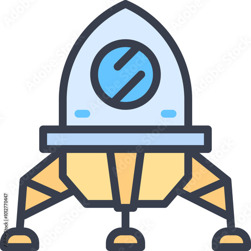 Moon lander icon