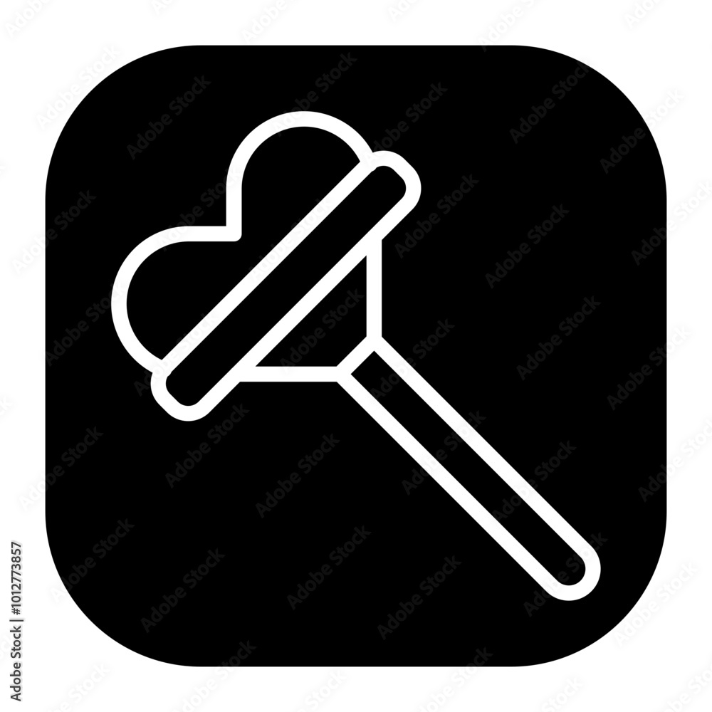 Heart Lollipop Vector Icons Heart Lollipop Vector Icons
