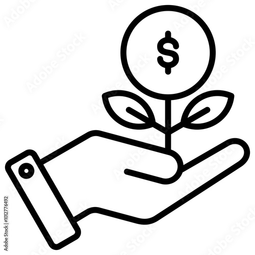 Investment Outline Icon