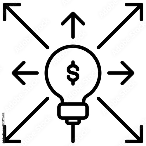 Diversify Outline Icon