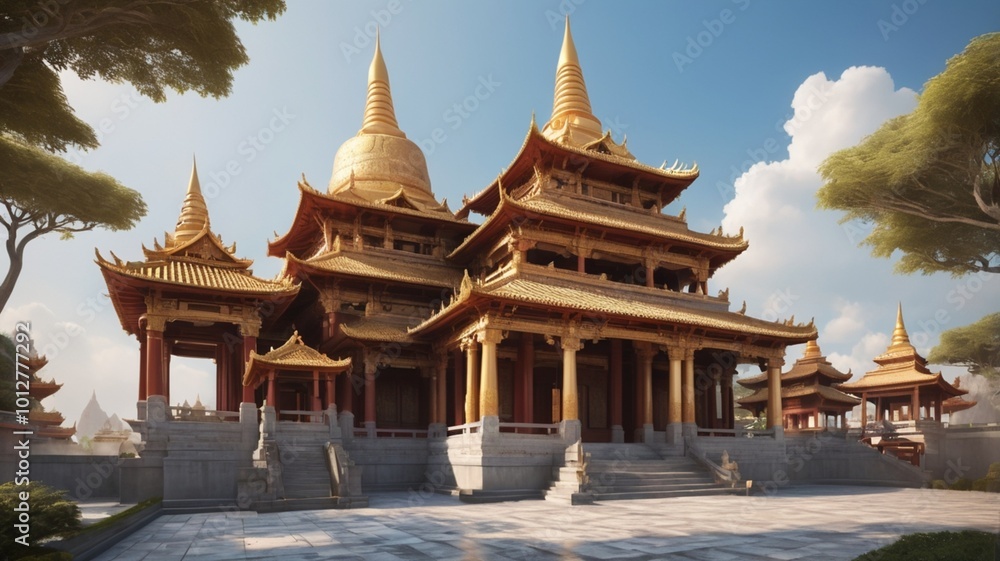 Fototapeta premium temple city