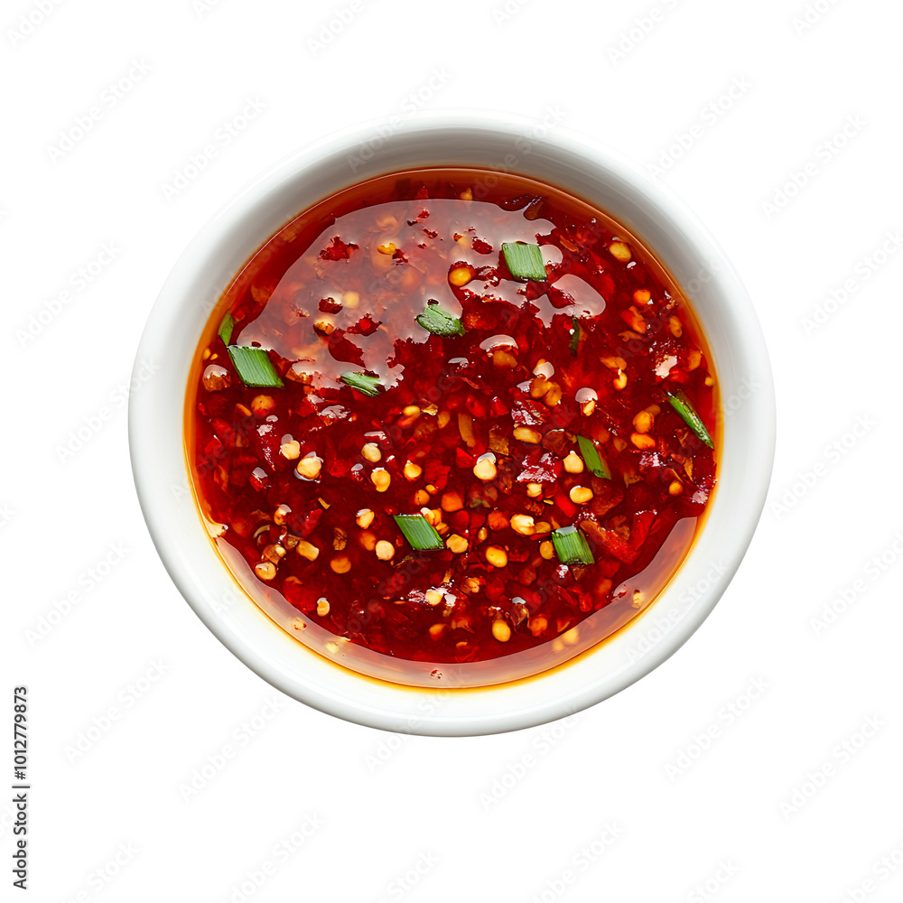 chili sauce in a bowl isolated on transparent background chili sauce in a bowl isolated on transparent background