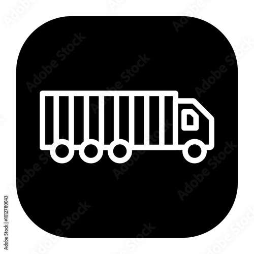 Truck Trailer Vector Icons