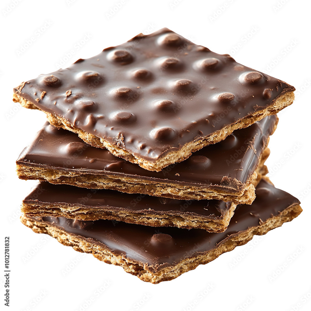 Chocolate cracker isolated on transparent background Chocolate cracker isolated on transparent background