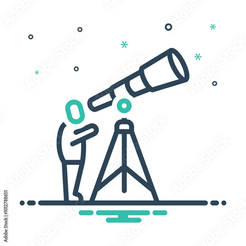 Mix icon for astronomy