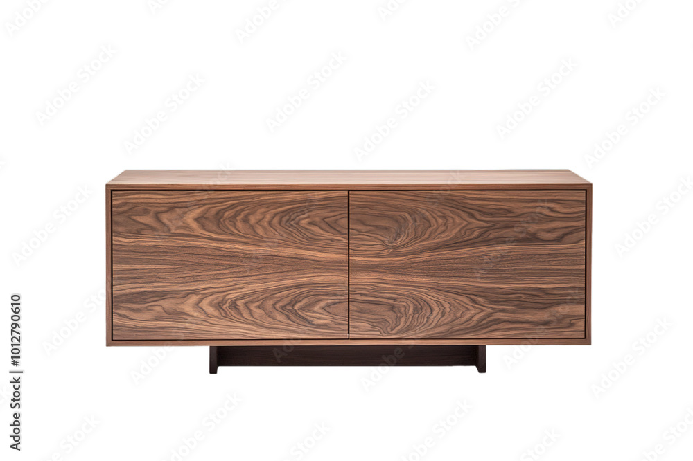 Modern wooden cabinet isolated on transparent background Modern wooden cabinet isolated on transparent background