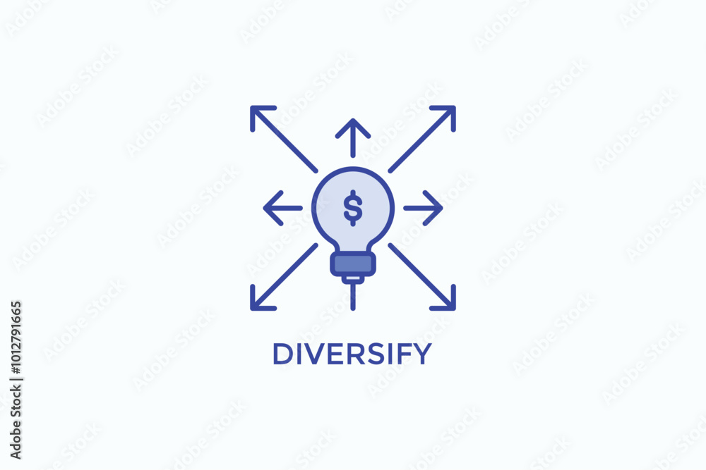 Diversify Vector Icon Or Logo Illustration Diversify Vector Icon Or Logo Illustration