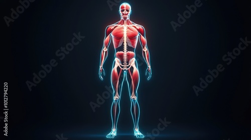 Detailed Anatomy of the Human Body photo