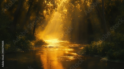 Golden Forest River