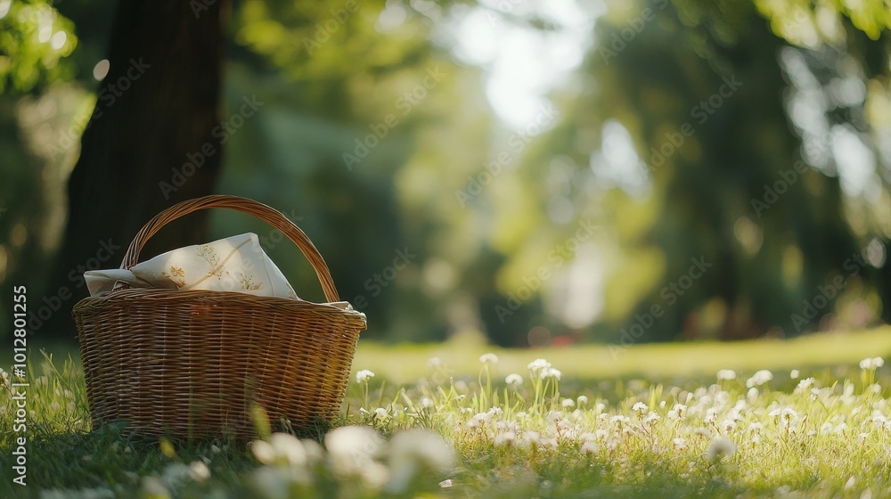 Basket set for park picnic Basket set for park picnic