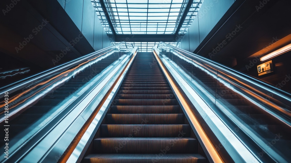 Escalator Leading Upwards Escalator Leading Upwards