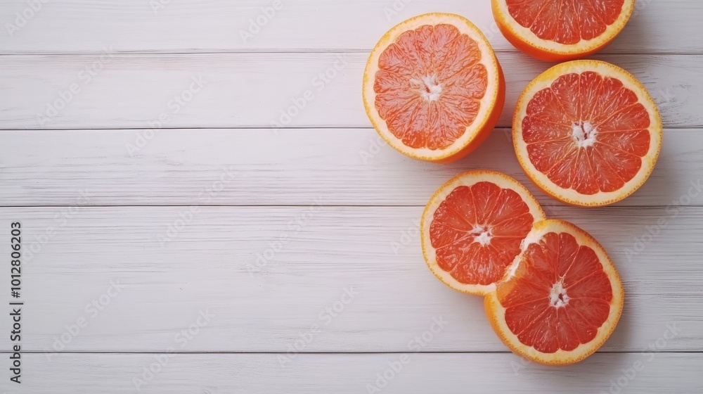 Ripe grapefruit on wooden table Ripe grapefruit on wooden table