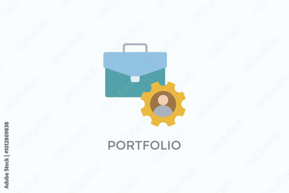 Portfolio Vector Icon Or Logo Illustration Portfolio Vector Icon Or Logo Illustration