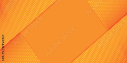 Abstract geometric dark blue and orange square theme overlap background for graphic design.