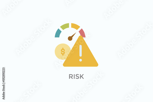 Risk Vector Icon Or Logo Illustration