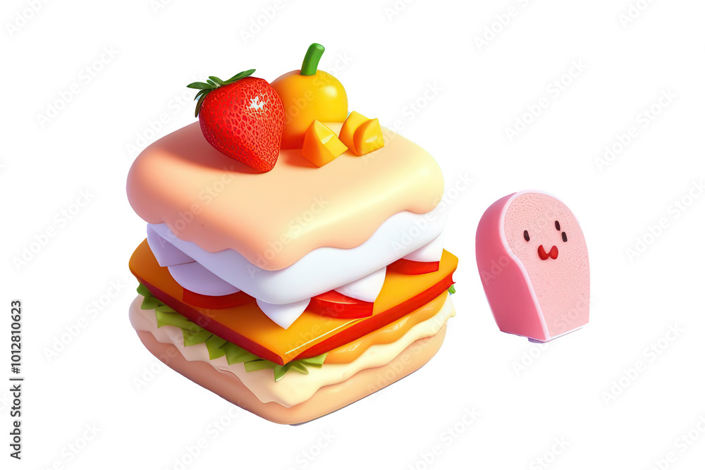 Fresh Ham and Cheese Sandwich with Lettuce and Tomato – Delicious Lunch or Snack, Isolated PNG Perfect for Fast Food, Burgers, and Meal Design Fresh Ham and Cheese Sandwich with Lettuce and Tomato – Delicious Lunch or Snack, Isolated PNG Perfect for Fast Food, Burgers, and Meal Design
