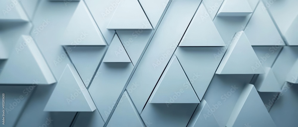Abstract composition of three-dimensional triangles in a soft blue tone, ideal for modern design and creative projects. Abstract composition of three-dimensional triangles in a soft blue tone, ideal for modern design and creative projects.