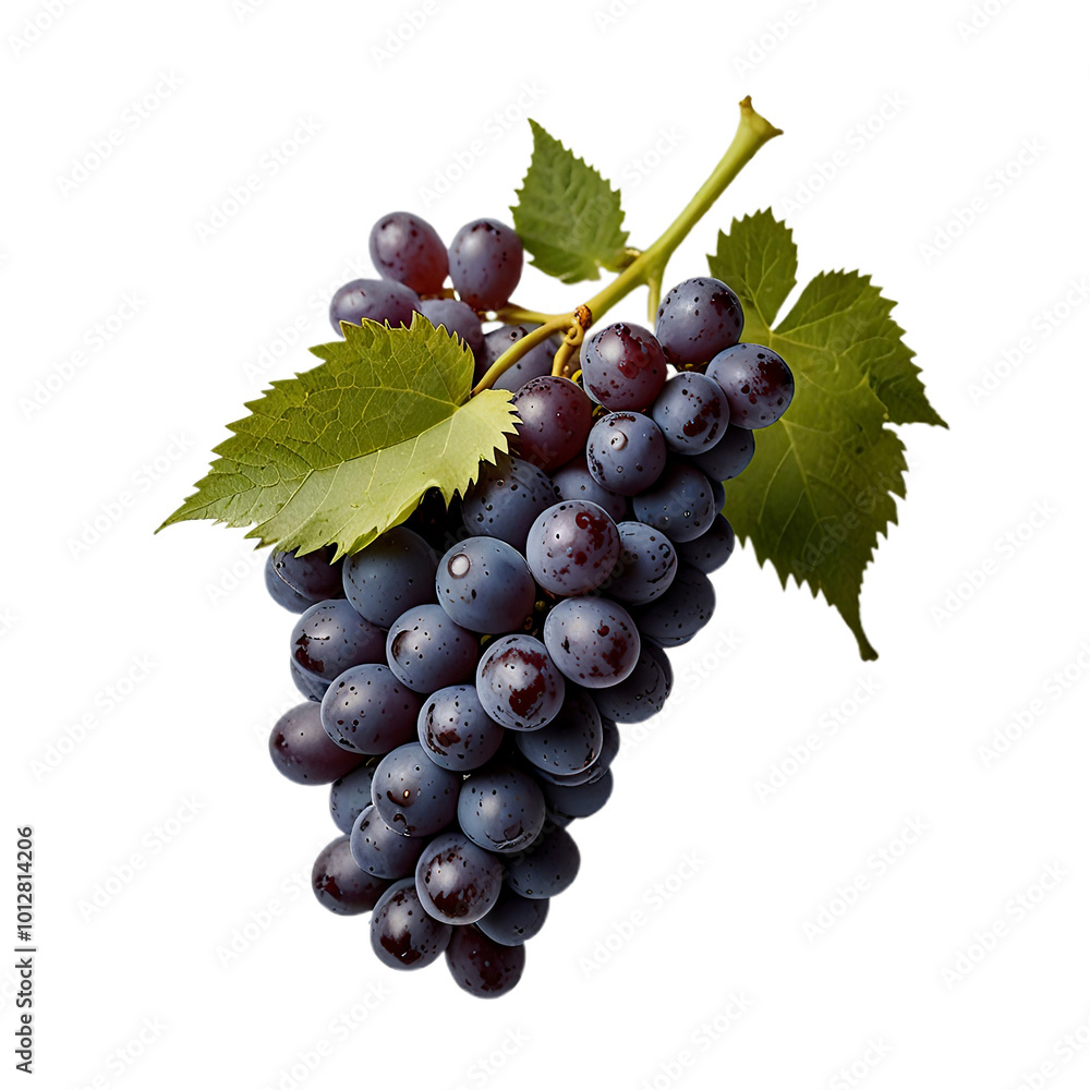 Obraz premium bunch of grapes with transparent background PNG and JPEG image 