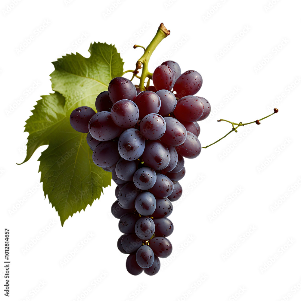 Fototapeta premium bunch of grapes with transparent background PNG and JPEG image
