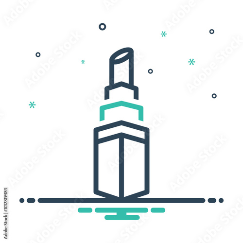 Mix icon for lipstick