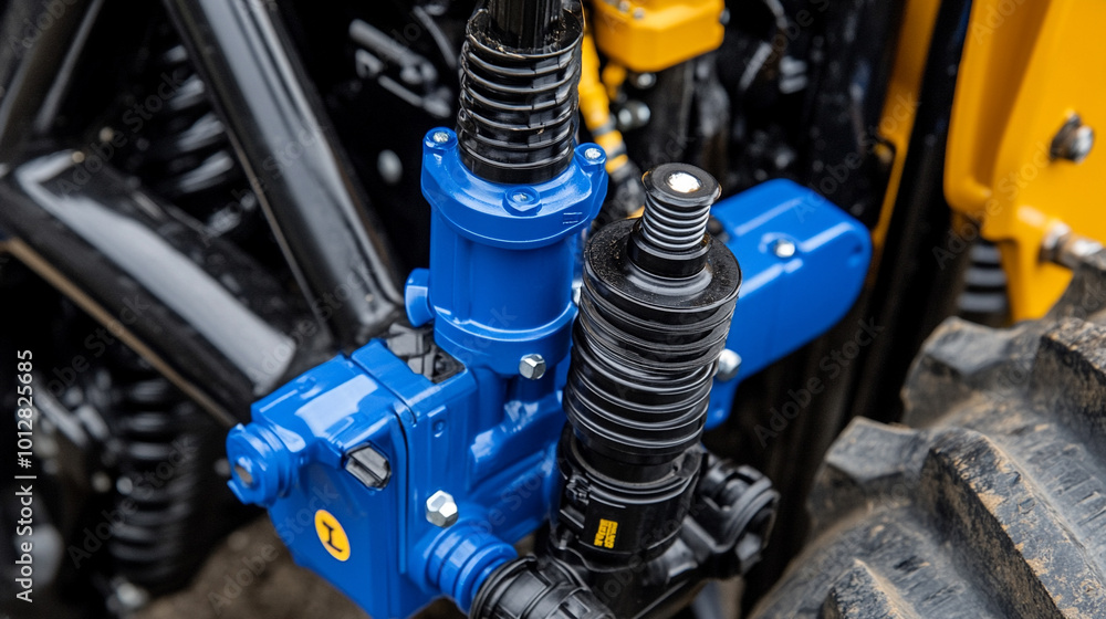 hydraulic valve and pipe system in agricultural equipment, showcasing the integration of technology in farming. This image symbolizes efficiency, innovation, and the modernization of agriculture hydraulic valve and pipe system in agricultural equipment, showcasing the integration of technology in farming. This image symbolizes efficiency, innovation, and the modernization of agriculture