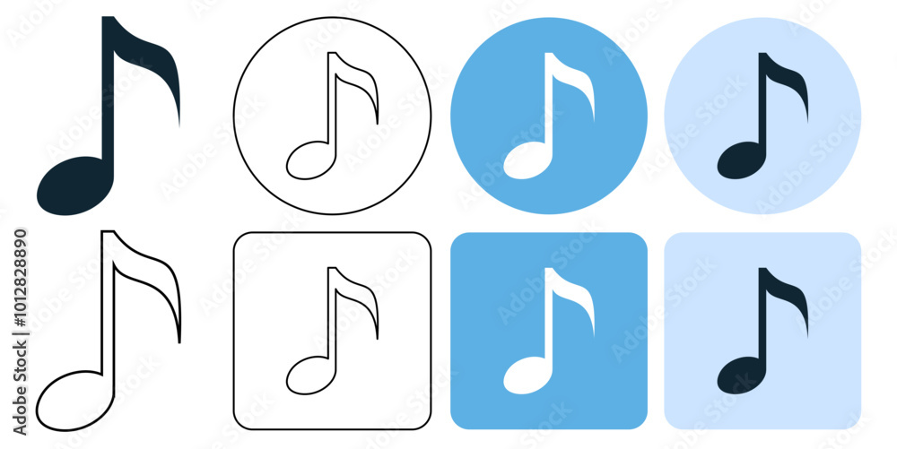 quaver music key note vector pictogram sign icon symbol ui and ux design, glyphs and stroke line quaver music key note vector pictogram sign icon symbol ui and ux design, glyphs and stroke line