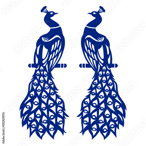 peacock blue vector file editable file