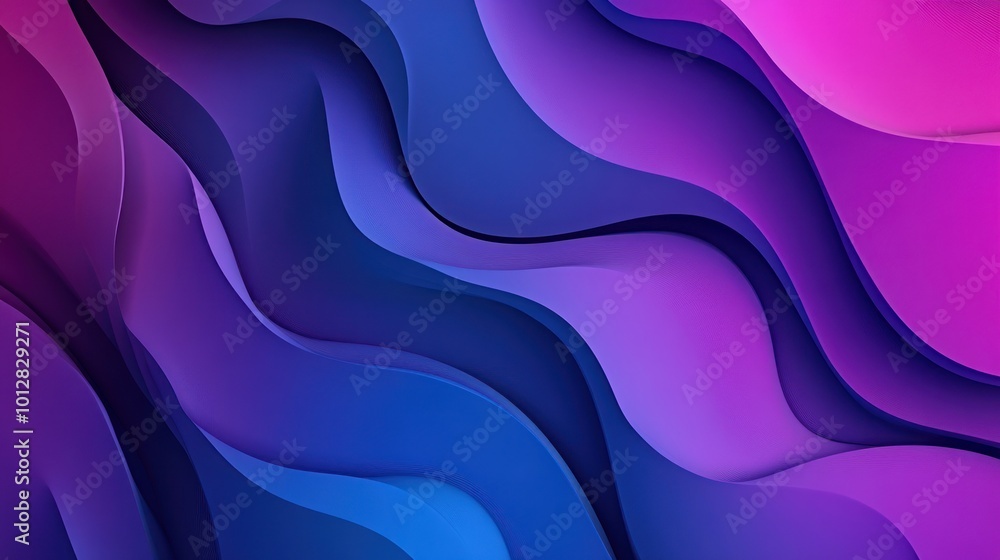 Abstract Purple and Blue Waves Abstract Purple and Blue Waves