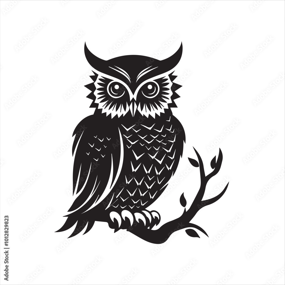 Obraz premium owl vector illustration