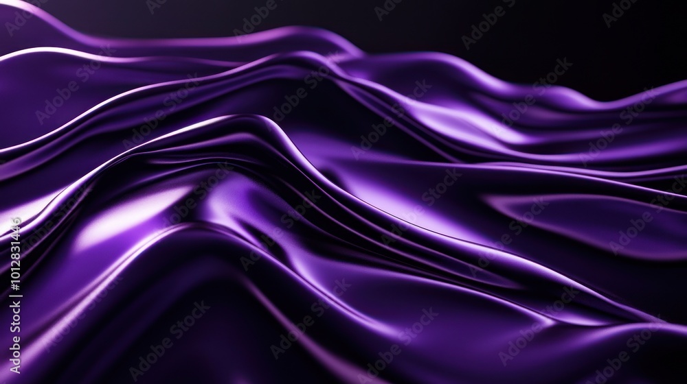 Obraz premium Purple Silk Drapery