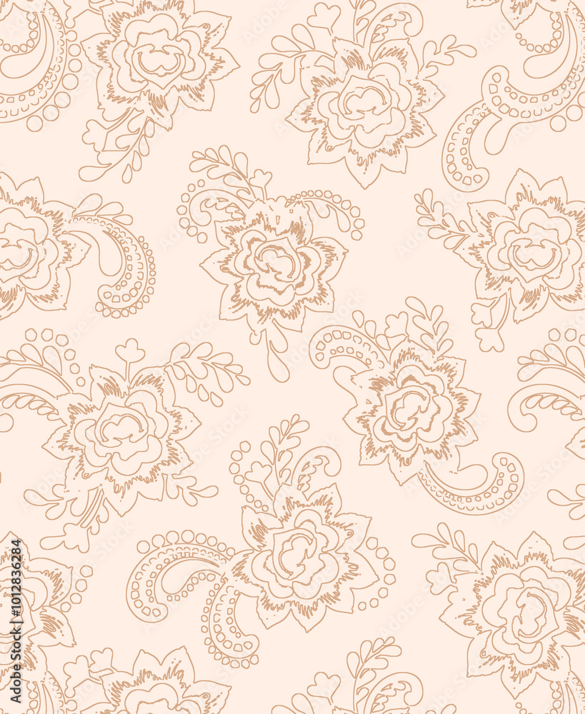 Obraz premium seamless pattern with flowers