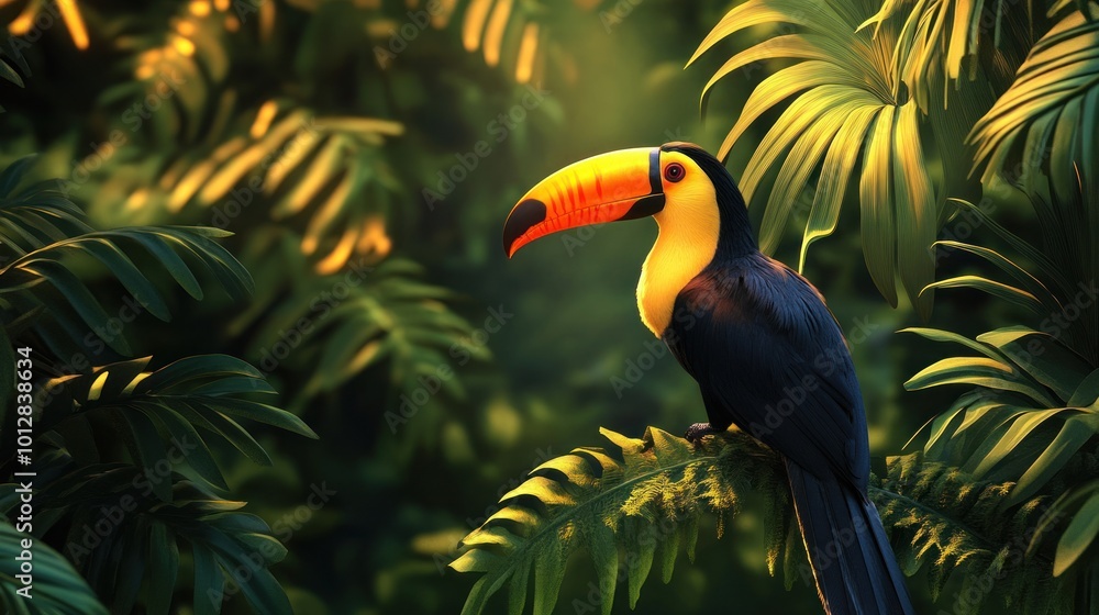 Toucan in a Tropical Forest Toucan in a Tropical Forest