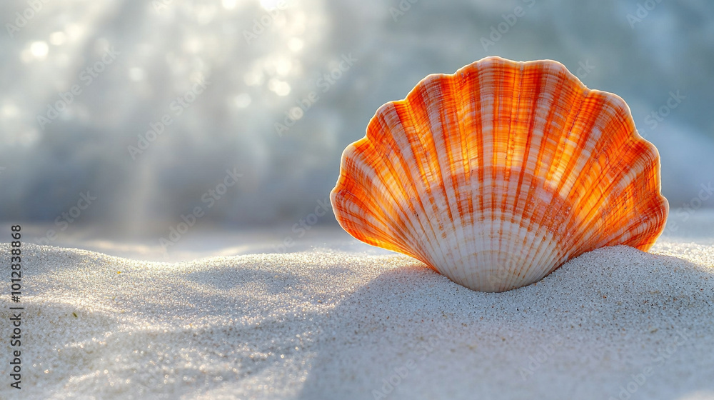 seashell lies on a tranquil beach with a vast, empty space surrounding it. The minimalistic scene symbolizes solitude, reflection, and the passage of time, inviting contemplation and peace seashell lies on a tranquil beach with a vast, empty space surrounding it. The minimalistic scene symbolizes solitude, reflection, and the passage of time, inviting contemplation and peace