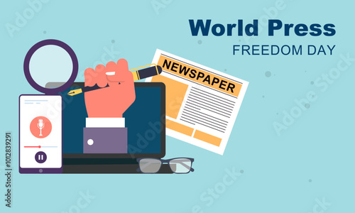 World press freedom day background