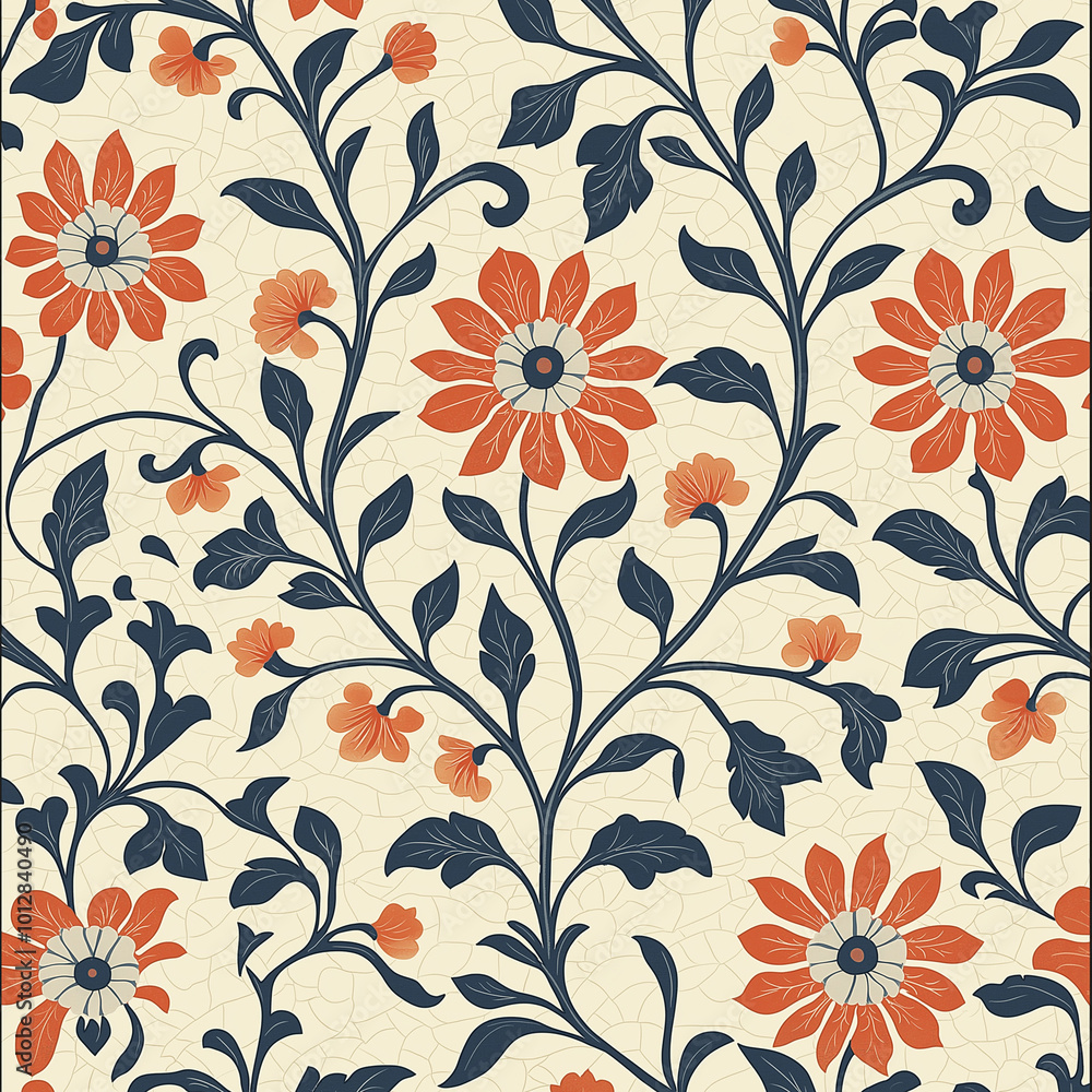 Create a seamless repeating pattern with classic Iznik floral and geometric designs, perfect for decorative tiling Create a seamless repeating pattern with classic Iznik floral and geometric designs, perfect for decorative tiling