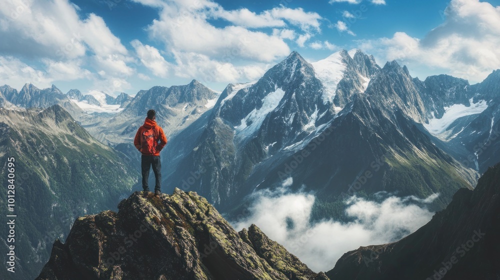 enjoying amazing mountain view nature and adventure enjoying amazing mountain view nature and adventure