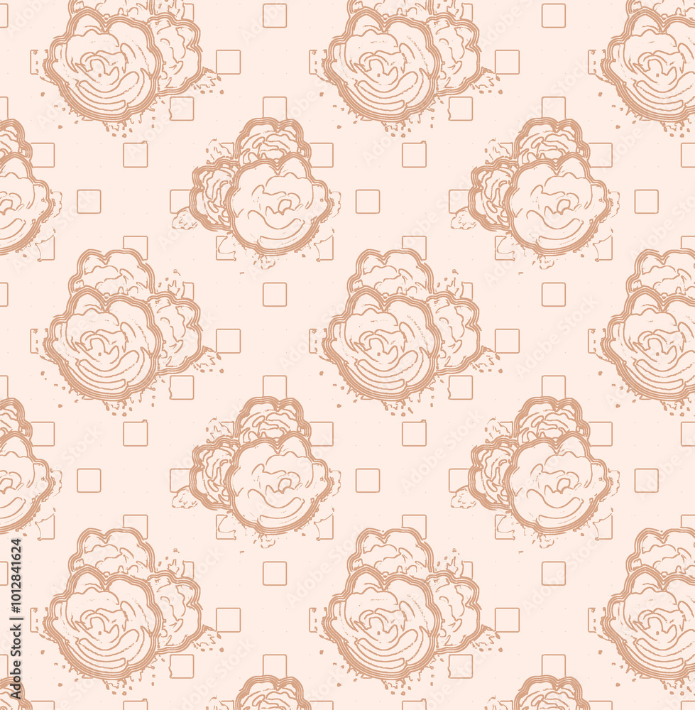 seamless pattern with roses seamless pattern with roses
