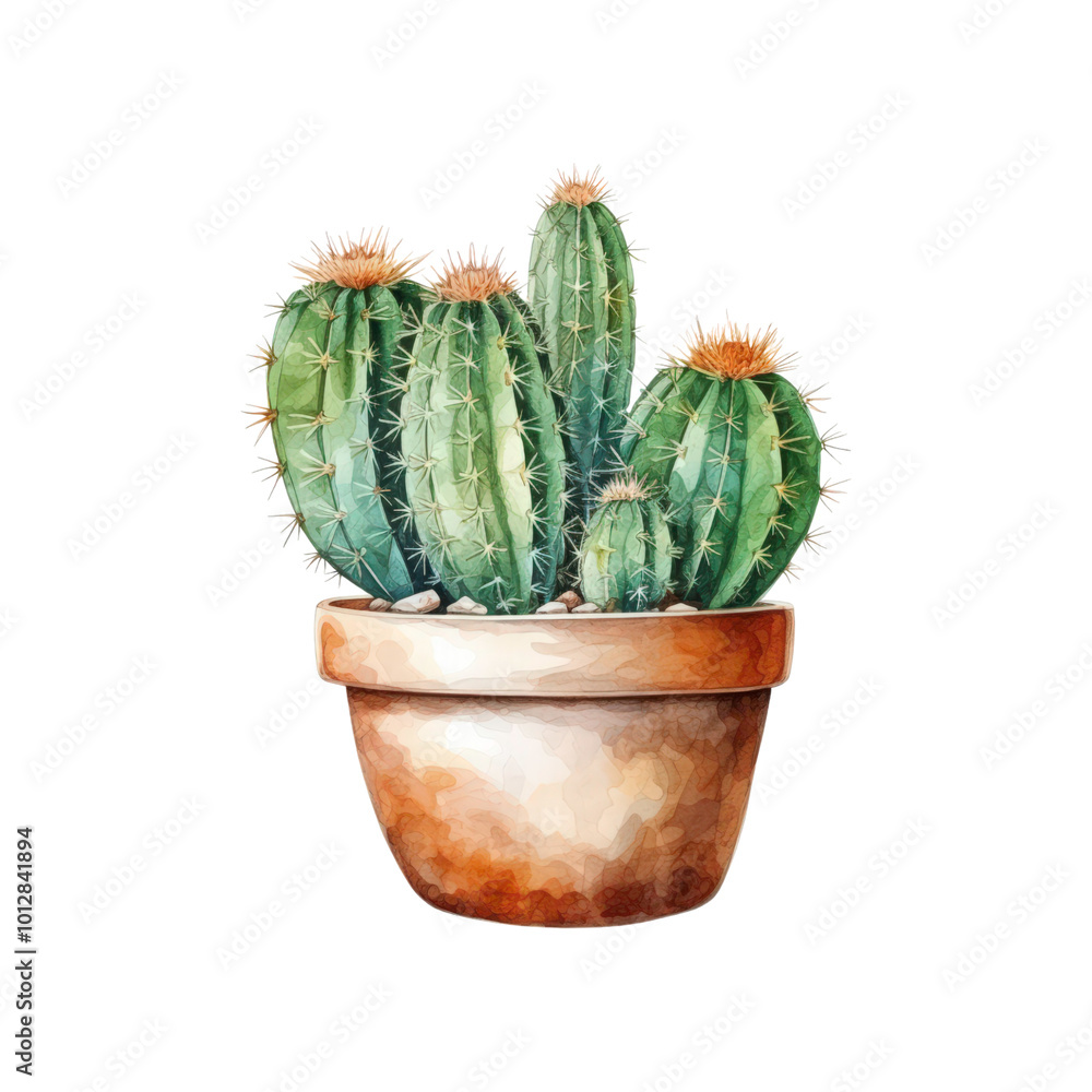 The potted cactus is adorned with a brown pot and stones. Perfect for gardening blogs, plant themed social media posts, and botanical designs. Generative AI The potted cactus is adorned with a brown pot and stones. Perfect for gardening blogs, plant themed social media posts, and botanical designs. Generative AI