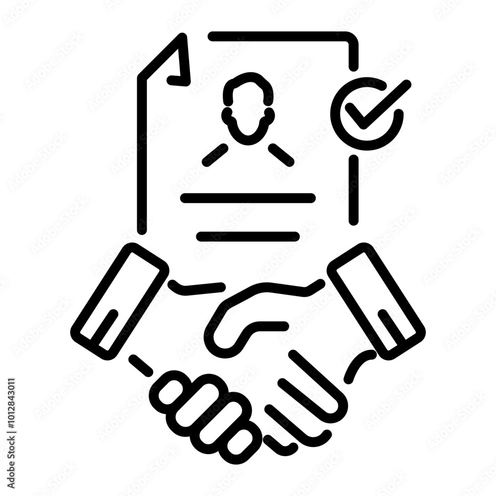 Onboarding icon in linear style Onboarding icon in linear style