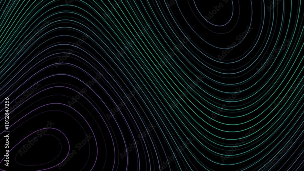 Gradient blue and purple color wavy lines abstract minimal elegant motion background. Seamless looping. Gradient blue and purple color wavy lines abstract minimal elegant motion background. Seamless looping.