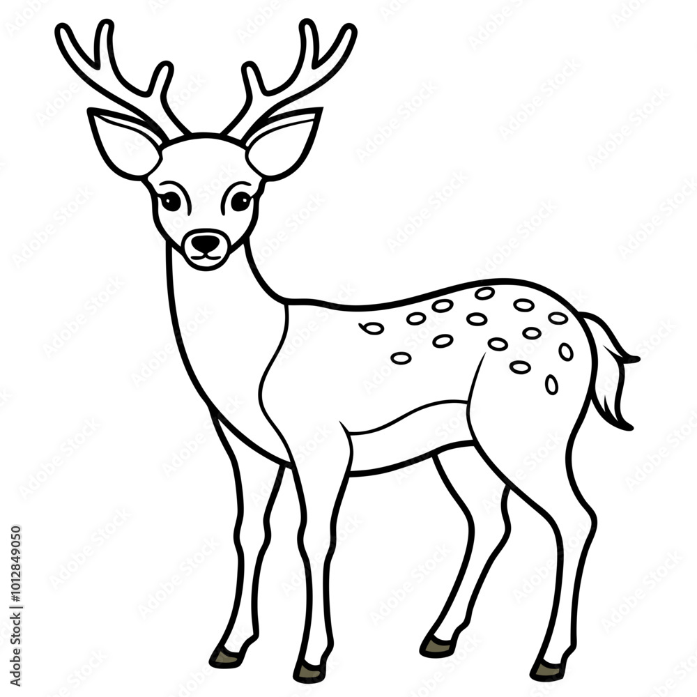 Fototapeta premium deer cartoon isolated