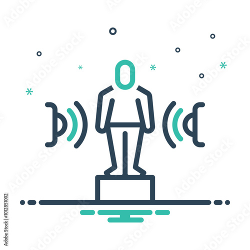 Mix icon for motion detector
